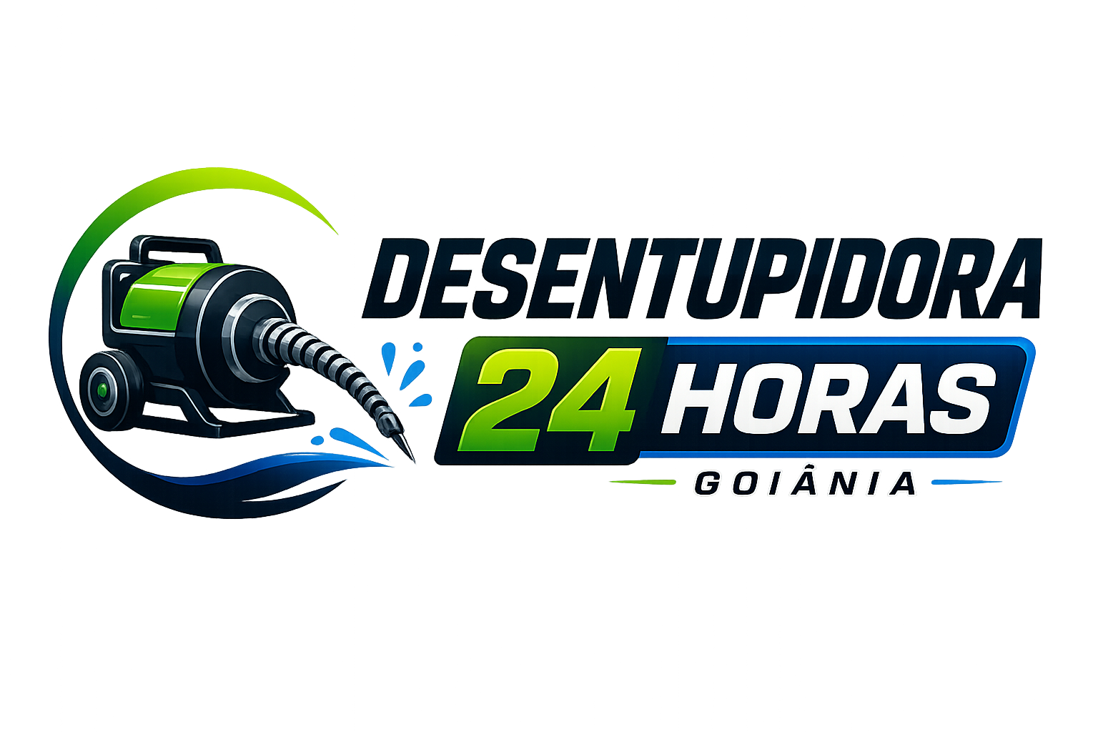 Logotipo Desentupidora 24 Horas Goiânia